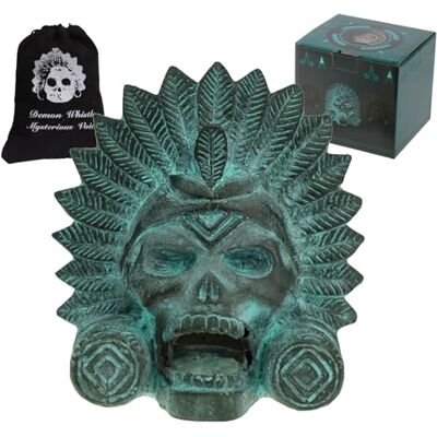 OcarinaWind Aztecki gwizdek śmierci „OW”, wytwarza głośne ludzkie krzyki przy wysokich decybelach, ponad 125 decybeli, kolekcjonerski starożytny wzór z brązu OcarinaWind Aztecki gwizdek śmierci „OW”, wytwarza głośne ludzkie krzyki przy wysokich decybelach, ponad 125 decybeli, kolekcjonerski starożytny wzór z brązu