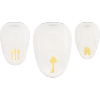 Creative Dziurkacz rzemieślniczy dom (1,3 x 1,6 cm), sztućce (2 x 2,5 cm) i klucz (3 x 3,6 cm) dziurkacz do papieru do rękodzieła, tworzenia kart i scrapbookingu Creative Dziurkacz rzemieślniczy dom (1,3 x 1,6 cm), sztućce (2 x 2,5 cm) i klucz (3 x 3,6 cm) dziurkacz do papieru do rękodzieła, tworzenia kart i scrapbookingu
