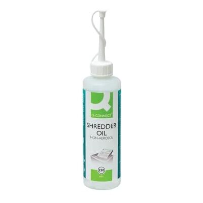 Q-Connect Olej smarowy do niszczarki dokumentów o pojemności 250 ml Q-Connect Olej smarowy do niszczarki dokumentów o pojemności 250 ml