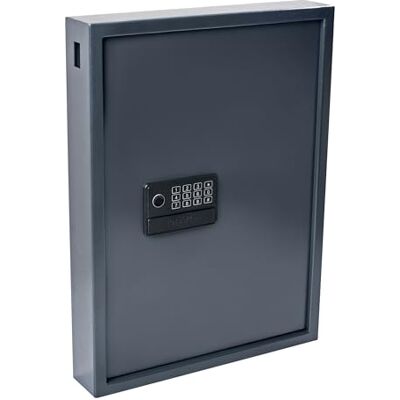 Pavo Sejf na klucze o wysokim poziomie bezpieczeństwa na 50 kluczy/Szafka na klucze/Wymiary: 550 x 380 x 100 mm/Czytnik linii papilarnych/Port-Wejście typu C / W zestawie 50 breloków Pavo Sejf na klucze o wysokim poziomie bezpieczeństwa na 50 kluczy/Szafka na klucze/Wymiary: 550 x 380 x 100 mm/Czytnik linii papilarnych/Port-Wejście typu C / W zestawie 50 breloków