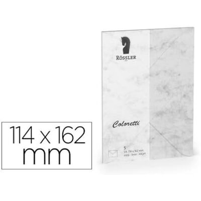 Rossler Papier Sobres 220705514 Papier Szary 114 x 162 mm Rossler Papier Sobres 220705514 Papier Szary 114 x 162 mm