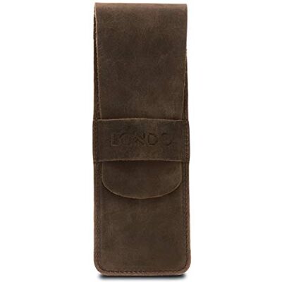 Londo Piórnik Skórzany Z Klapką OTTO288 Etui Na Długopisy I Ołówki Elegancki Design Skóra Naturalna Czarny Londo Piórnik Skórzany Z Klapką OTTO288 Etui Na Długopisy I Ołówki Elegancki Design Skóra Naturalna Czarny