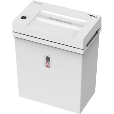 IDEAL SHREDCAT 8200, P-2, niszczarka do dokumentów, do 16 arkuszy, cicha niszczarka papieru do biura, rozdrabniarka do dokumentów z cięciem w paski 4 mm, biała, 1 sztuka IDEAL SHREDCAT 8200, P-2, niszczarka do dokumentów, do 16 arkuszy, cicha niszczarka papieru do biura, rozdrabniarka do dokumentów z cięciem w paski 4 mm, biała, 1 sztuka