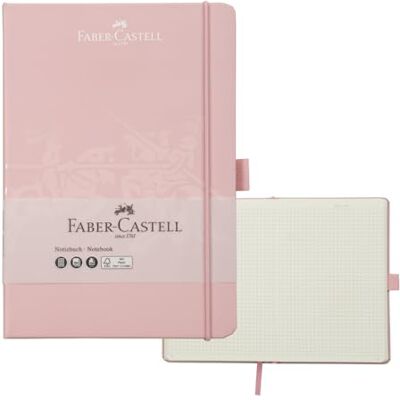Faber-Castell 27826 Notatnik DIN A5 różowe cienie, w kratkę, 100 g/m², 194 strony, papier FSC-mix, 145 x 210 mm Faber-Castell 27826 Notatnik DIN A5 różowe cienie, w kratkę, 100 g/m², 194 strony, papier FSC-mix, 145 x 210 mm
