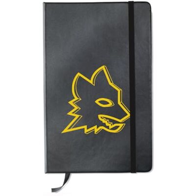 PNS AS Roma Lupa Notebook unisex, dla dorosłych, czarny, A5 PNS AS Roma Lupa Notebook unisex, dla dorosłych, czarny, A5