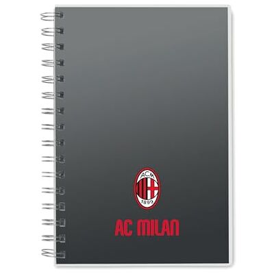A.C. Milan AC Milan AC Milan Notatnik A5 z okładką RPET i 160 stron papieru w linie, spirala dla wszystkich fanów Rossoneri Oficjalny produkt Ac Milan A.C. Milan AC Milan AC Milan Notatnik A5 z okładką RPET i 160 stron papieru w linie, spirala dla wszystkich fanów Rossoneri Oficjalny produkt Ac Milan
