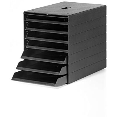 Durable pojemnik na szuflady A4 Idealbox Plus 7 przegródek, certyfikat Blue Angel, w 100% nadający się do recyklingu, antracyt, 1712001058 Durable pojemnik na szuflady A4 Idealbox Plus 7 przegródek, certyfikat Blue Angel, w 100% nadający się do recyklingu, antracyt, 1712001058