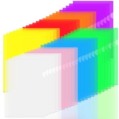 Woobroo 45 plastikowych torebek w formacie A4, przezroczyste plastikowe teczki A4, 8 żywych kolorów, przezroczyste tworzywo sztuczne pod koszulkami do przechowywania i przechowywania dokumentów. Woobroo 45 plastikowych torebek w formacie A4, przezroczyste plastikowe teczki A4, 8 żywych kolorów, przezroczyste tworzywo sztuczne pod koszulkami do przechowywania i przechowywania dokumentów.