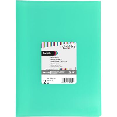 Grafoplás Grafoplas Folder Plastikowe etui 20 przezroczystych okładek Rozmiar Folio Mint Green Elastyczne okładki Wieloliniowe poliplasty Idealne artykuły szkolne i biurowe Grafoplás Grafoplas Folder Plastikowe etui 20 przezroczystych okładek Rozmiar Folio Mint Green Elastyczne okładki Wieloliniowe poliplasty Idealne artykuły szkolne i biurowe
