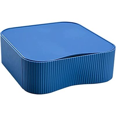 TUKA-i-AKUT TKD8610-3 x organizer na biurko, możliwość układania w stos, 3 x 22 x 8 cm, kolor niebieski TUKA-i-AKUT TKD8610-3 x organizer na biurko, możliwość układania w stos, 3 x 22 x 8 cm, kolor niebieski