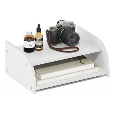 Furinno Klasyczny 2-poziomowy organizer na biurko, biały Furinno Klasyczny 2-poziomowy organizer na biurko, biały
