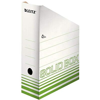 Leitz Solid Box Archiwum kolekcjonerski stojący, szerokość grzbietu 100 mm, pudełka archiwalne do przechowywania czasopism i teczek w formacie A4 i US, karton na czasopisma, 10 sztuk, Leitz Solid Box Archiwum kolekcjonerski stojący, szerokość grzbietu 100 mm, pudełka archiwalne do przechowywania czasopism i teczek w formacie A4 i US, karton na czasopisma, 10 sztuk,