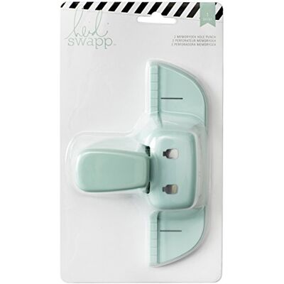 Heidi Swapp American Crafts Memorydex dziurkacz z 2 otworami, biały Heidi Swapp American Crafts Memorydex dziurkacz z 2 otworami, biały