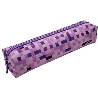 Happy Color Mini rectangular pencil case with one zipper, PIXI Collection, Violet Happy Color Mini rectangular pencil case with one zipper, PIXI Collection, Violet