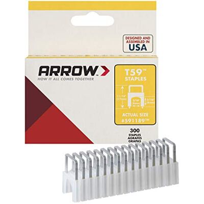 Arrow Fastener AFC591189 591189 T59 izolowany przezroczysty, X 5/16 cala Arrow Fastener AFC591189 591189 T59 izolowany przezroczysty, X 5/16 cala