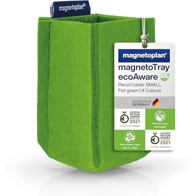 magnetoplan magnetoTray ecoAware Small, magnetyczny przybornik na długopisy, 6 x 10 x 6 cm, ekologiczny przybornik na długopisy wykonany z przetworzonych butelek PET magnetoplan magnetoTray ecoAware Small, magnetyczny przybornik na długopisy, 6 x 10 x 6 cm, ekologiczny przybornik na długopisy wykonany z przetworzonych butelek PET