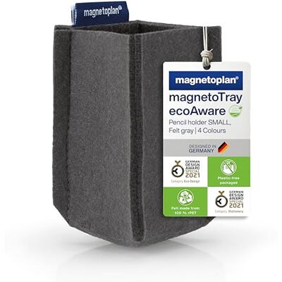magnetoplan magnetoTray ecoAware Medium, magnetyczny przybornik na długopisy wykonany z filcu, 13 x 10 x 6 cm, szary przybornik na długopisy wykonany z przetworzonych butelek PET magnetoplan magnetoTray ecoAware Medium, magnetyczny przybornik na długopisy wykonany z filcu, 13 x 10 x 6 cm, szary przybornik na długopisy wykonany z przetworzonych butelek PET