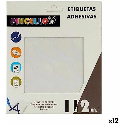 Pincello Etykiety, biały, standardowy, 120 sztuk Pincello Etykiety, biały, standardowy, 120 sztuk