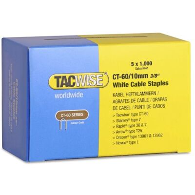 Tacwise 1094 zszywki białe CT-60/10 mm (5000 sztuk) Tacwise 1094 zszywki białe CT-60/10 mm (5000 sztuk)