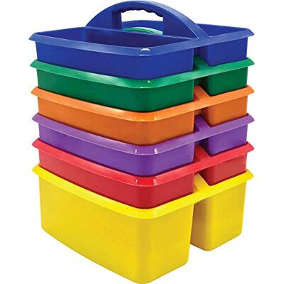 Teacher Created Resources Podstawowe kolory plastikowe pojemniki do przechowywania 6 szt Teacher Created Resources Podstawowe kolory plastikowe pojemniki do przechowywania 6 szt