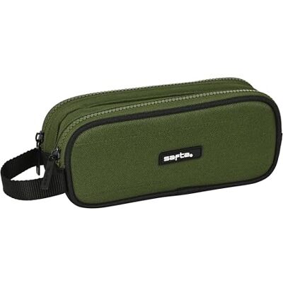 M513 Safta Dark Forest Double Boy Notebook, Etui dziecięce, etui dla dzieci, idealne dla dzieci w wieku szkolnym, wygodne i wszechstronne, jakość i wytrzymałość, 21x6x8 cm, khaki zielony/czarny, Zielony M513 Safta Dark Forest Double Boy Notebook, Etui dziecięce, etui dla dzieci, idealne dla dzieci w wieku szkolnym, wygodne i wszechstronne, jakość i wytrzymałość, 21x6x8 cm, khaki zielony/czarny, Zielony
