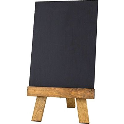 Chalkboards UK Tablice stołowe UK sztaluga i tablica, drewno, ciemny dąb, 29,7 x 21 x 0,6 cm Chalkboards UK Tablice stołowe UK sztaluga i tablica, drewno, ciemny dąb, 29,7 x 21 x 0,6 cm