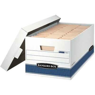 BankersBox Fellowes 00701 Niebieski, Biały Pudełko i regał do archiwów pudełka i magazyny (niebieski, biały, A4, 327 x 644,5 x 260,3 mm) BankersBox Fellowes 00701 Niebieski, Biały Pudełko i regał do archiwów pudełka i magazyny (niebieski, biały, A4, 327 x 644,5 x 260,3 mm)