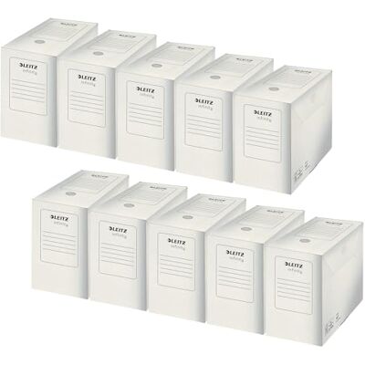 Leitz Infinity 6092 Archive Box 150 mm White Pack of 10 Leitz Infinity 6092 Archive Box 150 mm White Pack of 10