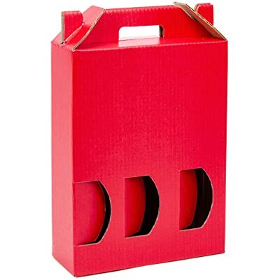 ONLY BOXES Opakowanie 10 pudełek kartonowych na 3 butelki wina, cava, szampana lub czerwonego alkoholu. Automatyczny model pudełka z oknem do pakowania butelek bardzo oryginalny. ONLY BOXES Opakowanie 10 pudełek kartonowych na 3 butelki wina, cava, szampana lub czerwonego alkoholu. Automatyczny model pudełka z oknem do pakowania butelek bardzo oryginalny.