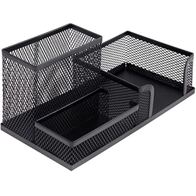 memobe Amex organizer na biurko, wielofunkcyjny organizer na biurko, pojemnik na długopisy, do biura, domu, szkoły, metalowy, oszczędzający miejsce, czarny memobe Amex organizer na biurko, wielofunkcyjny organizer na biurko, pojemnik na długopisy, do biura, domu, szkoły, metalowy, oszczędzający miejsce, czarny