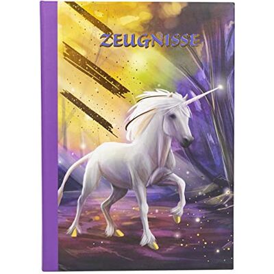 Idena 20132 teczka na dokumenty z motywem jednorożca z 12 kieszeniami na format DIN A4 Idena 20132 teczka na dokumenty z motywem jednorożca z 12 kieszeniami na format DIN A4