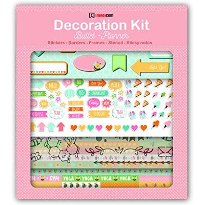 Imagicom Zestaw dekoracyjny do Bullet Journal i Planner Pszczoły Rozmiar 30 x 34 cm Naklejki, Sticky Notes, Szablony Imagicom Zestaw dekoracyjny do Bullet Journal i Planner Pszczoły Rozmiar 30 x 34 cm Naklejki, Sticky Notes, Szablony