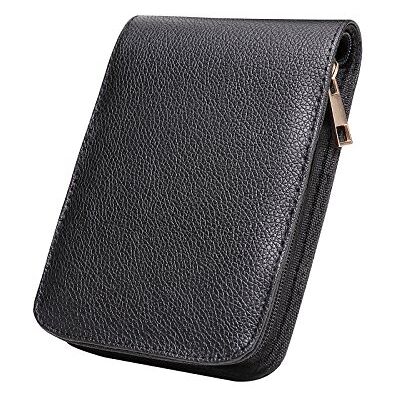 PCB12 étui en cuir PU pour stylo plume roller pour collection de stylos Black for 12 pens PCB12 étui en cuir PU pour stylo plume roller pour collection de stylos Black for 12 pens
