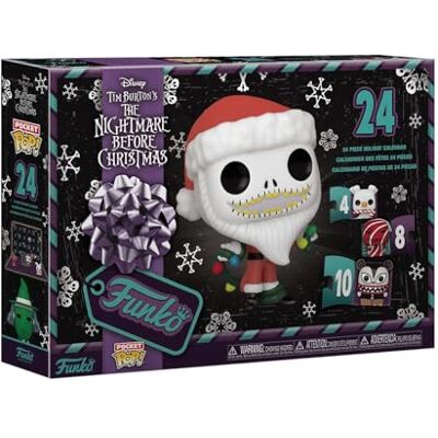 Funko Pop! Kalendarz odliczania: Koszmar przed Bożym Narodzeniem 24 dni niespodzianek kolekcjonerskie winylowe mini figurki tajemnicze pudełko pomysł na prezent prezent świąteczny Funko Pop! Kalendarz odliczania: Koszmar przed Bożym Narodzeniem 24 dni niespodzianek kolekcjonerskie winylowe mini figurki tajemnicze pudełko pomysł na prezent prezent świąteczny