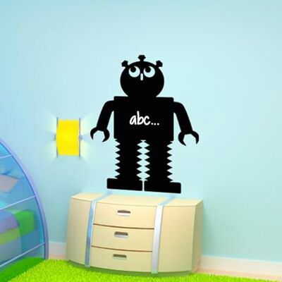 Naklejka na ścianę Silhouette Robot - 55x45cm Naklejka na ścianę Silhouette Robot - 55x45cm