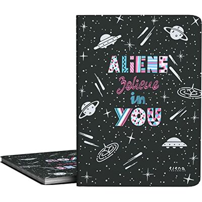 Grafoplás A4 przezroczyste pokrowce szkolne foldery Elastyczne czapki 30 wkładek z polipropylenu Projekt Elena Corredoira Kolekcja Aliens Grafoplás A4 przezroczyste pokrowce szkolne foldery Elastyczne czapki 30 wkładek z polipropylenu Projekt Elena Corredoira Kolekcja Aliens