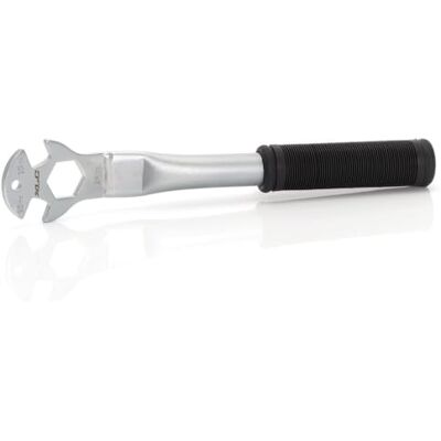 XLC Praktyczny to-s21 llave pedał cromo 15/24 mm srebrny/czarny dla rowerzystów do wydajnej jazdy 24 mm XLC Praktyczny to-s21 llave pedał cromo 15/24 mm srebrny/czarny dla rowerzystów do wydajnej jazdy 24 mm
