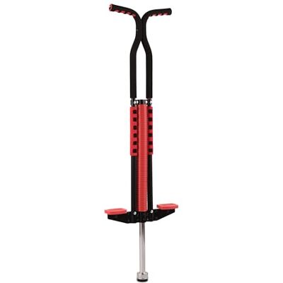Relaxdays Kij pogo, dla dzieci, skakanka do 60 kg, wyściełana, do użytku na zewnątrz, antypoślizgowa, stal nierdzewna, czerwona Relaxdays Kij pogo, dla dzieci, skakanka do 60 kg, wyściełana, do użytku na zewnątrz, antypoślizgowa, stal nierdzewna, czerwona