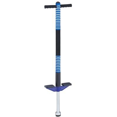 Relaxdays Kij pogo, dla dzieci, skakanka do 35 kg, wyściełana, do użytku na zewnątrz, antypoślizgowa, stal nierdzewna, niebieska Relaxdays Kij pogo, dla dzieci, skakanka do 35 kg, wyściełana, do użytku na zewnątrz, antypoślizgowa, stal nierdzewna, niebieska