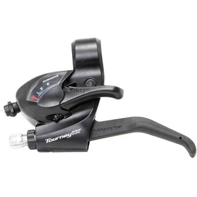 Shimano Unisex – dźwignia zmiany biegów/hamulca Tourney TX, czarna, rozmiar uniwersalny Shimano Unisex – dźwignia zmiany biegów/hamulca Tourney TX, czarna, rozmiar uniwersalny