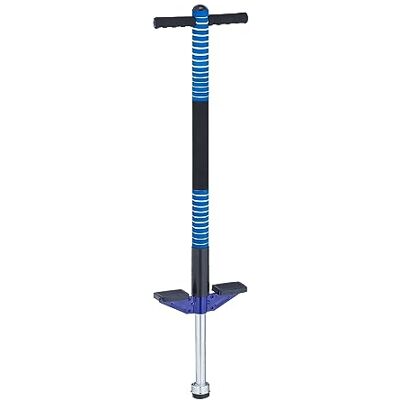 Relaxdays Kij pogo, dla dzieci, skakanka do 35 kg, wyściełana, do użytku na zewnątrz, antypoślizgowa, stal nierdzewna, niebieska Relaxdays Kij pogo, dla dzieci, skakanka do 35 kg, wyściełana, do użytku na zewnątrz, antypoślizgowa, stal nierdzewna, niebieska