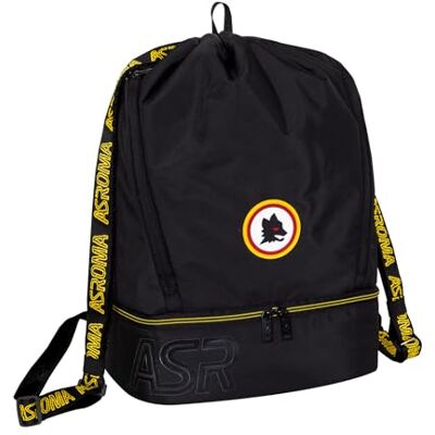 30F802513-899 Seven AS ROMA Torba gimnastyczna dla chłopców, twarde dno na buty, paski na ramię, pasek na ramię, chłopiec, piłka nożna, oficjalny produkt, pomysł na prezent 30F802513-899 Seven AS ROMA Torba gimnastyczna dla chłopców, twarde dno na buty, paski na ramię, pasek na ramię, chłopiec, piłka nożna, oficjalny produkt, pomysł na prezent