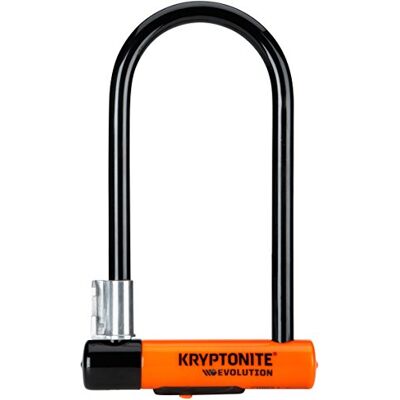 Kryptonite GK002130 Evolution Standard Bike U-Lock z FlexFrame Bracket-Sold Secure Gold, Czarny/Pomarańczowy Kryptonite GK002130 Evolution Standard Bike U-Lock z FlexFrame Bracket-Sold Secure Gold, Czarny/Pomarańczowy