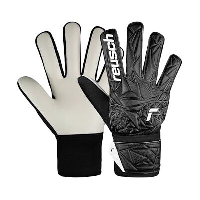 REUSCH Dziecięce rękawice bramkarskie Attrakt Starter Solid - Czarny - Rękawice bramkarskie REUSCH Dziecięce rękawice bramkarskie Attrakt Starter Solid - Czarny - Rękawice bramkarskie