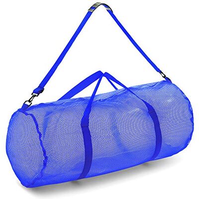 MD45BL Champion Sports Siatkowa torba sportowa z zamkiem błyskawicznym i regulowanym paskiem na ramię, 38 cm x 91 cm, niebieska wielofunkcyjna, ponadwymiarowa torba gimnastyczna na sprzęt, sprzęt sportowy, MD45BL Champion Sports Siatkowa torba sportowa z zamkiem błyskawicznym i regulowanym paskiem na ramię, 38 cm x 91 cm, niebieska wielofunkcyjna, ponadwymiarowa torba gimnastyczna na sprzęt, sprzęt sportowy,