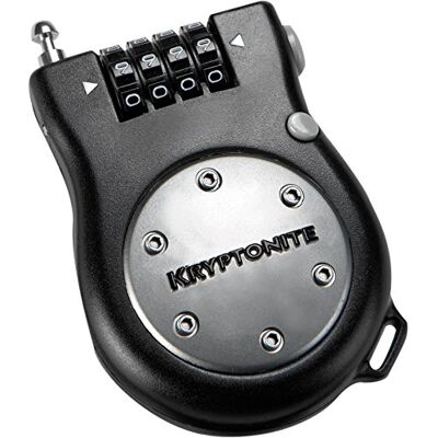Kryptonite Kryptoflex R2 zwijacz kieszonkowy kabel, czarny, jeden rozmiar, 280187 Kryptonite Kryptoflex R2 zwijacz kieszonkowy kabel, czarny, jeden rozmiar, 280187