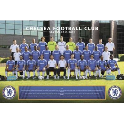 empireposter Plakat piłka nożna Chelsea FC Team 2011/2012 sezon i akcesorium empireposter Plakat piłka nożna Chelsea FC Team 2011/2012 sezon i akcesorium