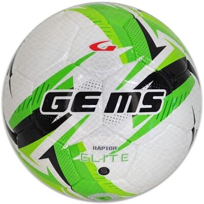 UN03-1325 Gems RAPTOR ELITE UNISEX Rekreacyjna piłka nożna Zielony/VERDEFLUO, rozmiar 5 UN03-1325 Gems RAPTOR ELITE UNISEX Rekreacyjna piłka nożna Zielony/VERDEFLUO, rozmiar 5