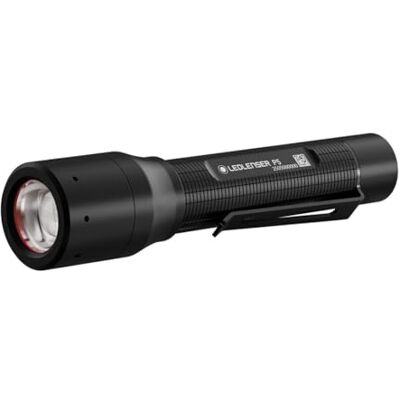 Ledlenser P5 Latarka LED, rozmiar kieszonkowy, 200 lm, regulowana ostrość 170 m, lekka, bateria do 8 godzin, wodoodporność IP54, latarka zasilana baterią AA, na kemping, wędrówki, spacery z psem Ledlenser P5 Latarka LED, rozmiar kieszonkowy, 200 lm, regulowana ostrość 170 m, lekka, bateria do 8 godzin, wodoodporność IP54, latarka zasilana baterią AA, na kemping, wędrówki, spacery z psem