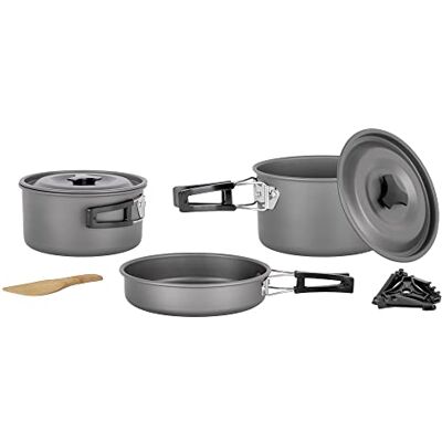 BRUNNER 0802026N zestaw garnki Popote odkryty Aluminium Packpot Ultralite 19, dla 4/5 osób BRUNNER 0802026N zestaw garnki Popote odkryty Aluminium Packpot Ultralite 19, dla 4/5 osób